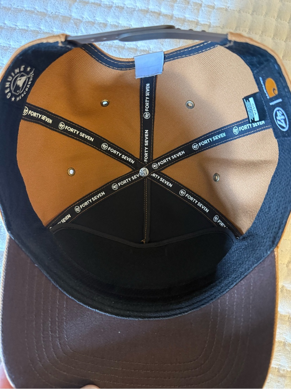 '47 Carhartt Los Angeles LA Logo Trucker Hat - Brown with White Logo - Picture 6 of 6